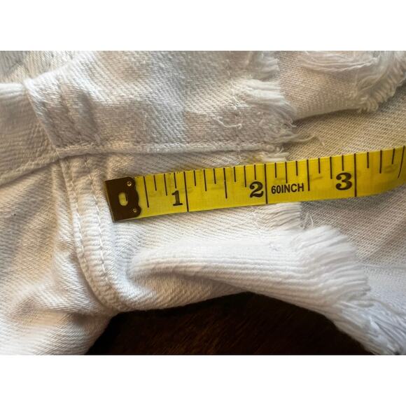 We The Free by Free People White Cut-Off Denim Shorts – Size‎ 27 - Picture 9 of 9